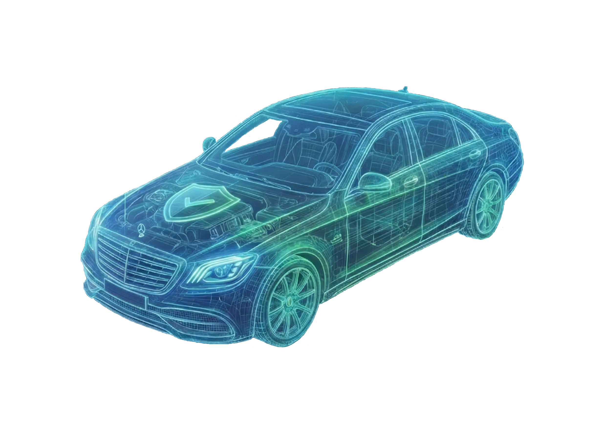 2015 Toyota RAV4 wireframe illustration